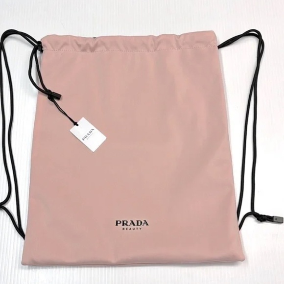 Prada Black and Pink Drawstring Backpacks - Picture 4 of 9